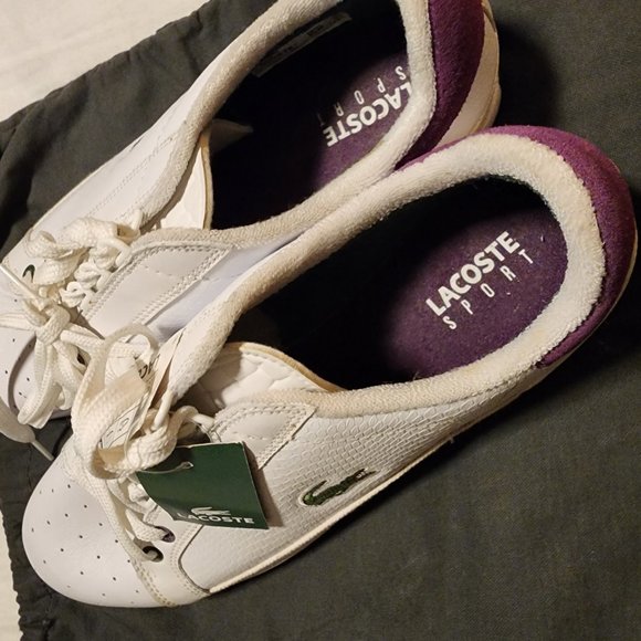 NRW NEVER WORN PAIR OF MEN'S LACOSTE SNEAKERS - Picture 2 of 4